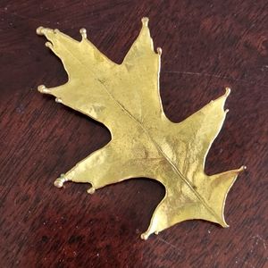 Vintage Real Leaf Brooch